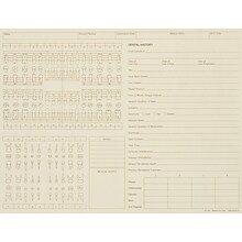 Medical Arts Press® General Dental Exam Chart,  Ivory