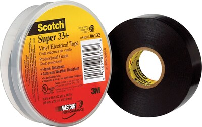 Scotch® Electrical Tape, Premium, 3/4x66, 10/Case
