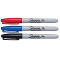 Sharpie Permanent Markers, Fine Tip, Assorted Inks, 3/Pack (30173)