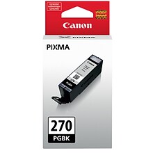 Canon 270 Pigment Black Standard Yield Ink Cartridge (0373C001)