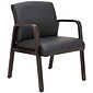Alera® Reception Lounge Series Guest Chair, Espresso/Black