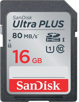 SanDisk® SD™ Cards; Ultra SDHC™, 16GB, Class 10