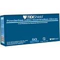 TIDI® SafetyPlus™ Powderfree Latex Examination Gloves; 14 mil, Blue, Large, 1000/Box