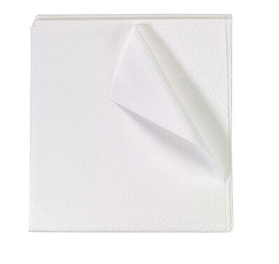 TIDI® Choice™ Disposable Fabricel® Flat Stretcher Sheets, White, 40 x 72, 50/CT