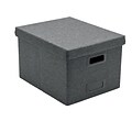 Poppin Dark Gray Large Storage File Box