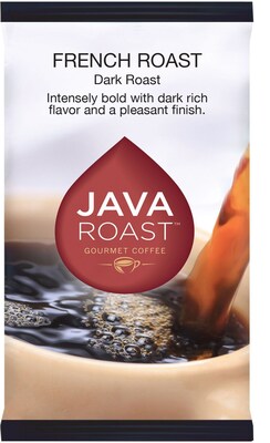 Java Roast Gourmet French Roast Ground Coffee plus bonus Filters, Regular, 1.75 oz., 24 Packets