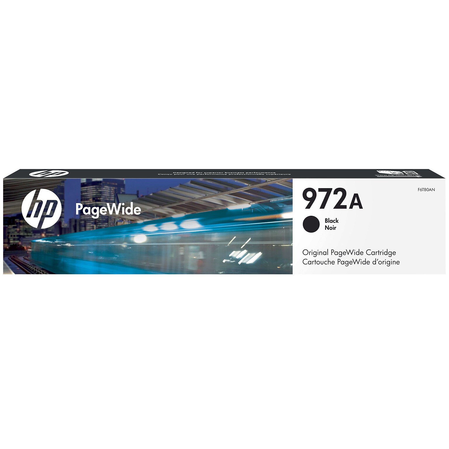 HP 972A Black Standard Yield Ink Cartridge, Print Up to 3500 Pages (F6T80AN)