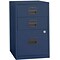 Bisley 3 Drawer Vertical File, Blue,Letter, 17W (FILE3-NV)