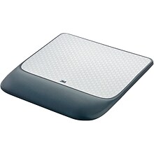 3M Mouse Pad with Gel Wrist Rest, Optical Mouse Performance, Battery Saving Design, Gel Comfort, Bla