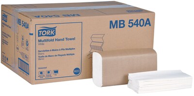 Tork Multifold Paper Towels, 1-ply, 250 Sheets/Pack, 16 Packs/Carton (TRKMB540A)