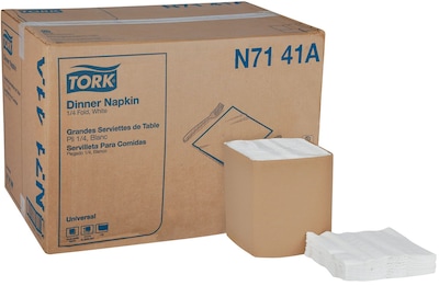 Tork® Universal Dinner Napkin, 1-Ply, 334/Pk, 12 Pk/Ct