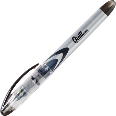Quill Brand® Rollerball Pens, Fine Point, Black, Dozen (32127-QL)