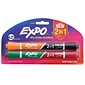 Expo 2-in-1 Dry Erase Markers, Chisel Tip, Assorted, 2/Pack (1944654)