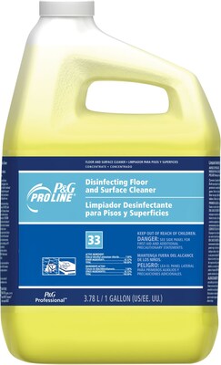 P&G Pro Line Disinfectant Floor & Surface Cleaner, Dilution Control, 1 Gallon, 4/Carton (02039)