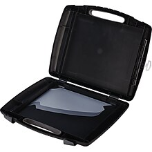 Quill Brand® Plastic Deluxe Storage Clipboard with Calculator, Legal Size, Black (25971-QCC)