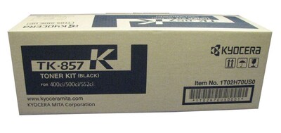 Kyocera TK-857K Black Standard Yield Toner Cartridge