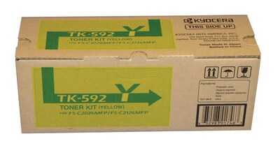 Kyocera TK-592Y Yellow Standard Yield Toner Cartridge