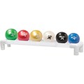 CanDo® WaTE™ Ball - Hand-held Size; 6-piece Set with 1-tier Rack