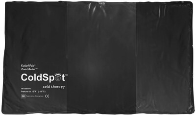 Relief Pak® ColdSpot™ Black Urethane Pack; Oversized, 11 x 21