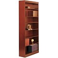 SAFCO® Square-Edge Veneer 7-Shelf Bookcase; Cherry