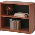 Safco ValueMate® Economy 2-Shelf 28 Bookcase, Cherry (7170CY)