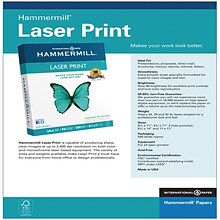 Hammermill 8.5 x 11 Laser Print Paper, 28 lbs., 98 Brightness, 4000 Sheets/Carton (12553-4)