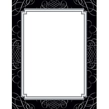 Great Papers! Black and Silver Scroll Letterhead, 8.5 x 11, 80 count (2013169)