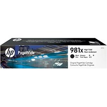 HP 981X Black High Yield Ink Cartridge (L0R12A)