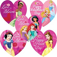 SmileMakers® Disney Princess Shaped Valentines Day Stickers; 2-1/2”H x 2-1/2”W, 100/Box