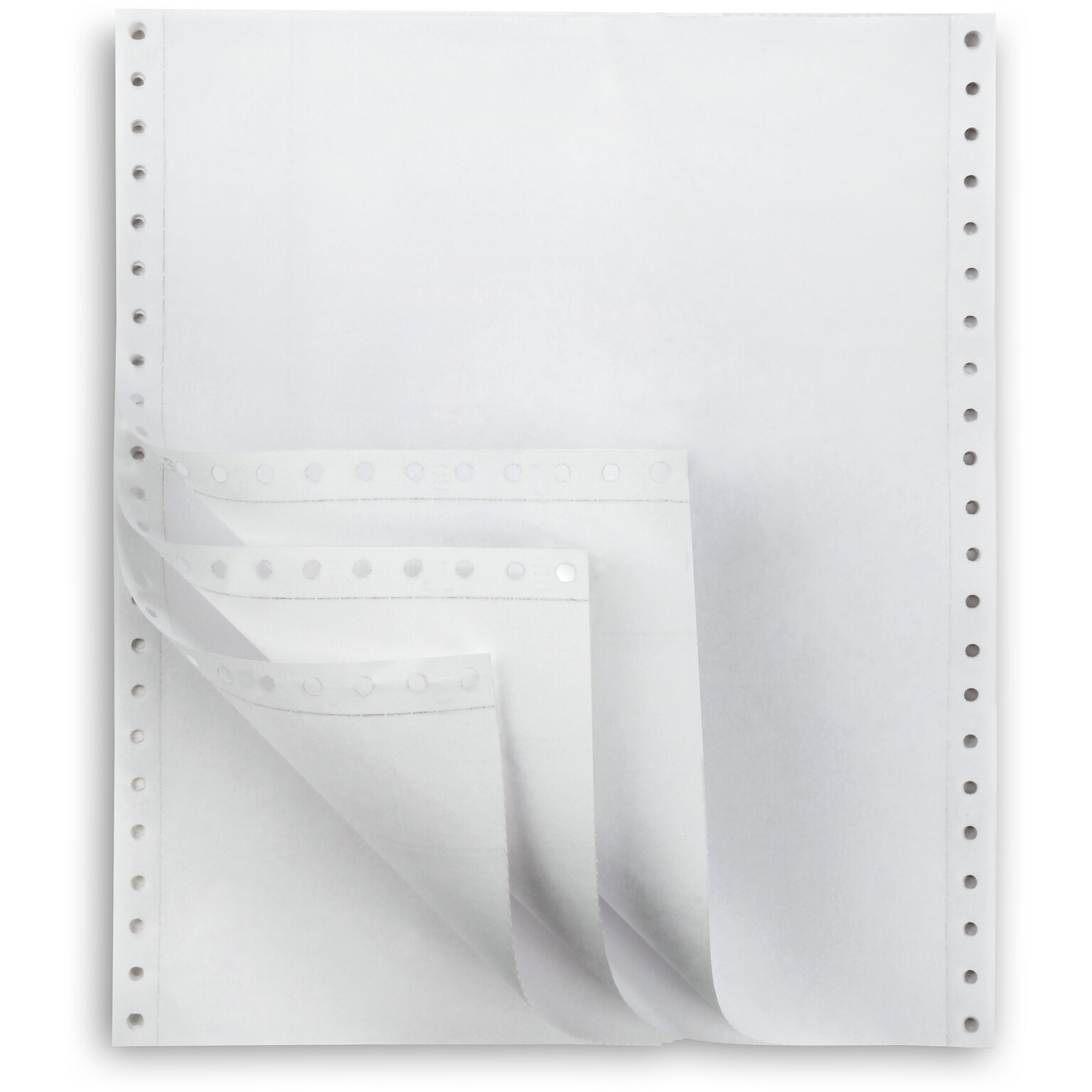 Staples® 4-Part Carbonless Computer Paper, 9.5 x 11, 15 lbs., 100 Brightness, 800/Carton (26159/3399104/8)