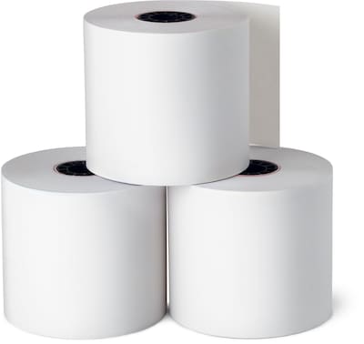 Staples® POS Bond Paper Rolls with End of Roll Warning Strip, 1-Ply, 2 3/4 x 128, 10/Pack (28388/6