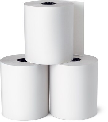 Staples® BPA Free Cash Register/POS Rolls, 1-Ply, 3 1/8 x 220, 50/Carton (20972)
