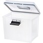 IRIS WeatherPro Portable File Box, Letter Size, Clear (110351)