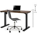 Bestar® Pro-Linea 24x48 Electric Height-Adjustable Table in Oak Barrel