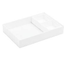 Poppin Double Tray, White (101717)