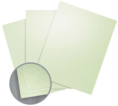 Aspire Petallics Paper, 8.5 x 11, 105#, Spearmint, 800 Sheets