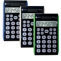Datexx DD-120X3 8-Digit Desktop Calculator, Blue/White/Green