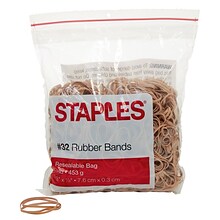 Rubber Bands, Size #32, 3x1/9, 1 lb