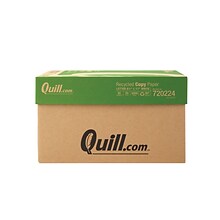 Quill Brand®  30% Recycled 8.5 x 11 Copy Paper, 20 lbs., 92 Brightness, 500 Sheets/Ream, 10 Reams/