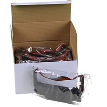 Compatible Epson ERC 30/34/38 Ribbon Black/Red, 6 Ribbons/Ctn