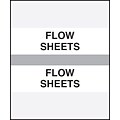 Medical Arts Press® Standard Preprinted Chart Divider Tabs, Flow Sheets, Gray