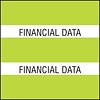 Medical Arts Press® Large Chart Divider Tabs, Financial Data, Lime