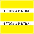 Medical Arts Press® Large Chart Divider Tabs, History & Physical, Yellow