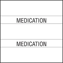 Medical Arts Press® Large Chart Divider Tabs, Medication, White