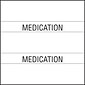 Medical Arts Press® Large Chart Divider Tabs, Medication, White