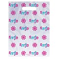 Medical Arts Press® Dental Scatter Print Bags, 7-1/2x10,  Smile with Flower