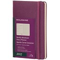 2017, Moleskine, Pocket 3.5 x 5.5, 12M Weekly Notebook, Jan - Dec 2017, Grape Violet, Hard Cover (8051272894097)
