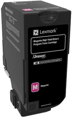 Lexmark 74 Magenta Extra High Yield, Return Program Toner Cartridge (74C1HM0)