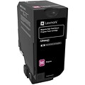 Lexmark 74 Magenta Extra High Yield, Return Program Toner Cartridge (74C1HM0)