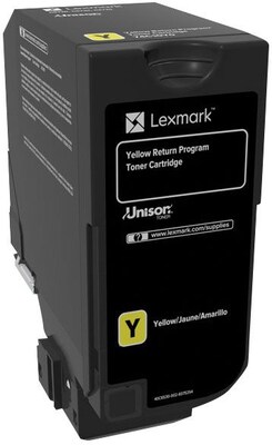 Lexmark 74 Yellow Standard Yield, Return Program Toner Cartridge (74C10Y0)